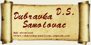 Dubravka Samolovac vizit kartica